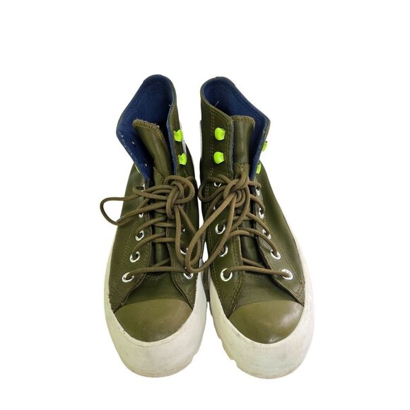Converse CTAS Moss Olive Gortex Lug Sole Leather Sneakers Size 7.5 568764C - Picture 5 of 15